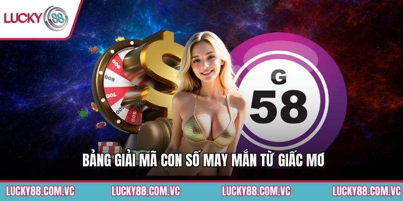 Bảng giải mã con số may mắn từ giấc mơ